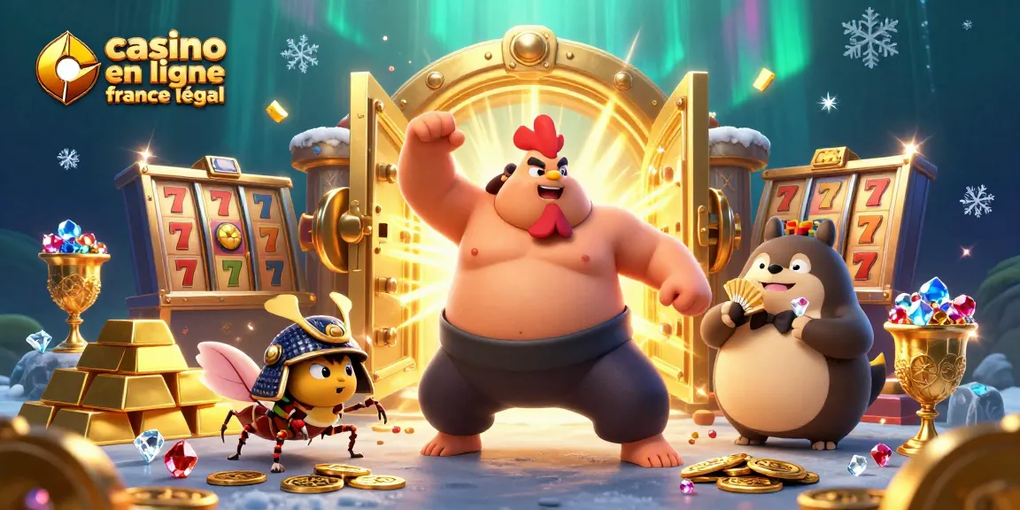 Plongée dans l'univers de casino en ligne légal en France avec des personnages de combat en action.