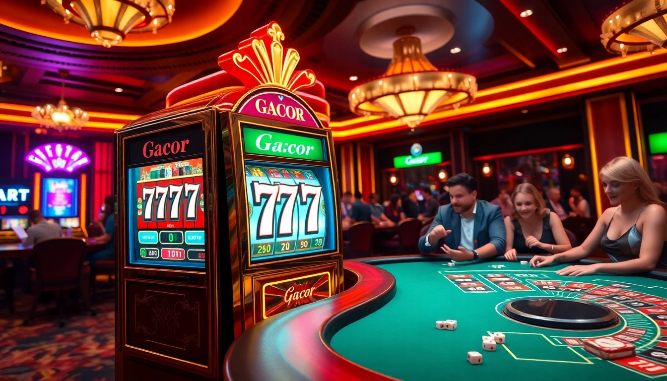 Experience thrilling gameplay at slot gacor 777 with vibrant casino visuals and excitement.