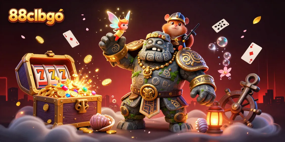 Engage in excitement with 88clbgo's dynamic casino experience featuring a magical scene.