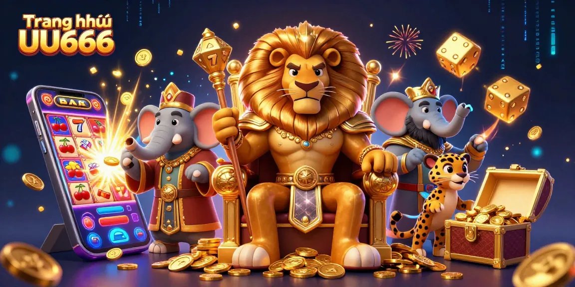Spin jackpots with the majestic lion king at Trang chủ UU666 gaming scene.