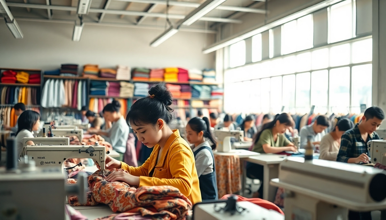 Clothes Factory China showcasing skilled artisans creating stylish garments