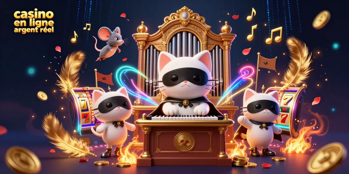 Gagnez avec le casino en ligne argent réel à travers cette illustration dynamique et colorée.
