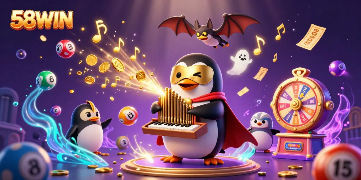 Experience thrilling gaming at 58WIN with a vibrant 3D casino scene showcasing exciting elements.