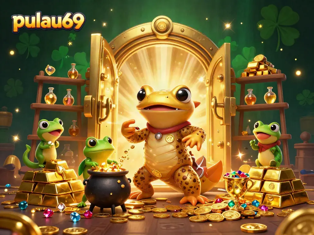 Experience pulau69's enchanting slot world with gold coins and dazzling treasures.
