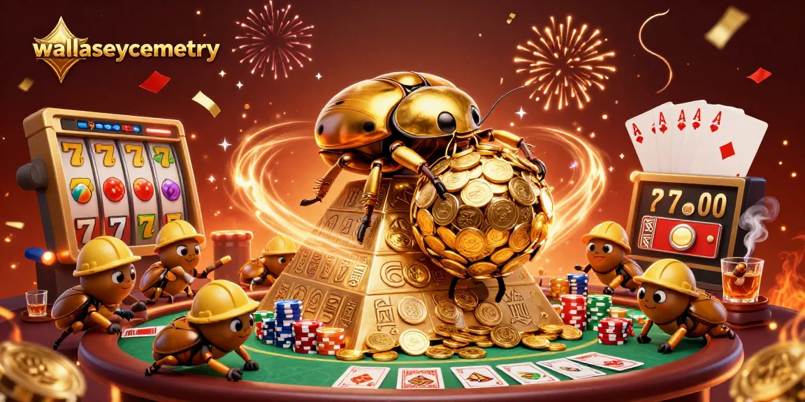 Stop by wallaseycemetery to enjoy an exciting gambling experience with golden beetles and slots.