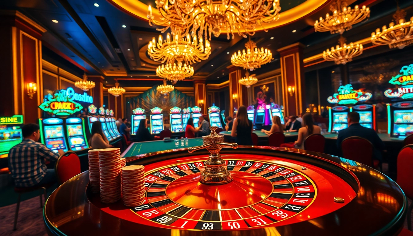 Permainan menarik di luxury333 dengan meja roulette yang mewah dan atmosfer gemerlap.
