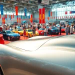 Admire the diverse selection at the Auto Cars Show highlighting sleek models and the vibrant atmosphere.