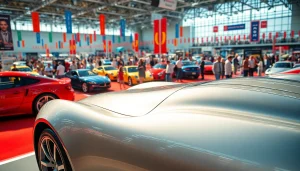Admire the diverse selection at the Auto Cars Show highlighting sleek models and the vibrant atmosphere.