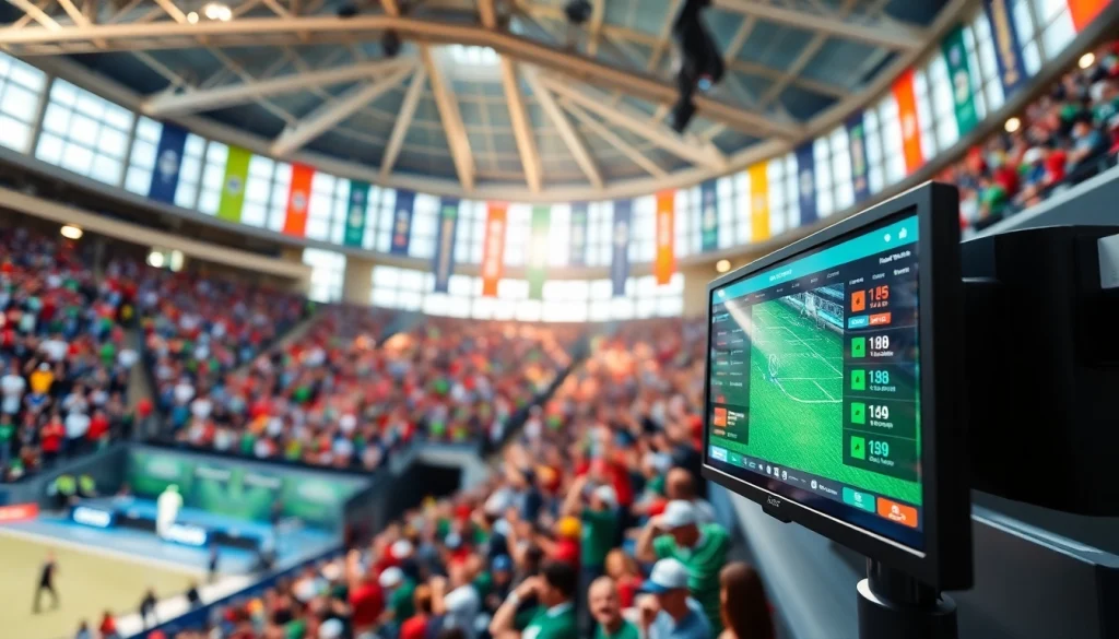 스포츠중계의 생동감 넘치는 현장을 포착한 이미지, 팬들의 응원과 함께합니다.