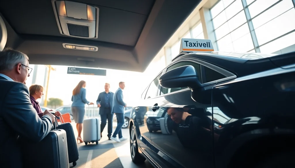 Taxi Nottingham to Birmingham Airport service at the bustling airport, highlighting convenience.