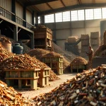 Schrottabholung Bottrop – professionelle Schrotthändler beim Sortieren von Altmetallen.