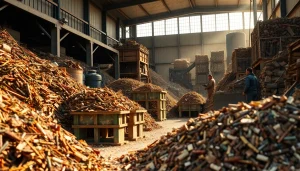 Schrottabholung Bottrop – professionelle Schrotthändler beim Sortieren von Altmetallen.