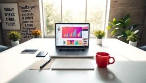 Boost engagement and visibility with Instagram smm panel in a vibrant workspace setup.