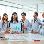 Research professionals collaborate on the ADAPTABLE Aspirin Study, focusing on aspirin dosage effectiveness.