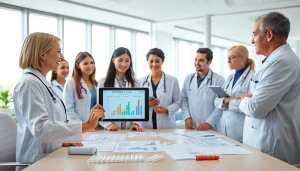 Research professionals collaborate on the ADAPTABLE Aspirin Study, focusing on aspirin dosage effectiveness.