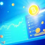 Trending Coins listing with a dynamic interface displaying popular cryptocurrencies and 24/7 support features.