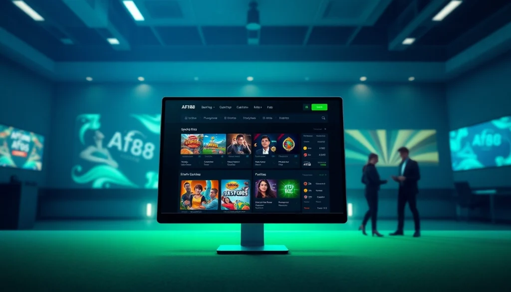 AF88 online betting interface, showcasing diverse gaming options in a modern, user-friendly design.