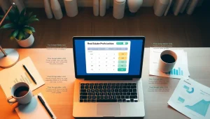 Analyze real estate profitability with an advanced calculator displaying detailed ROI graphs.