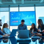 Engage with expert seo services in a collaborative office setting showcasing analytics.