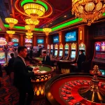Experience the thrill at https://mm88.video/ with exciting casino games laid out with colorful chips and slots.