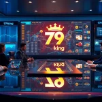 Painel de apostas ao vivo da 79king com cotações e interface moderna