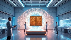 Engaging visual of the Gilgamesh Project concept representing www.trilgameshproject.com in a modern laboratory setting.