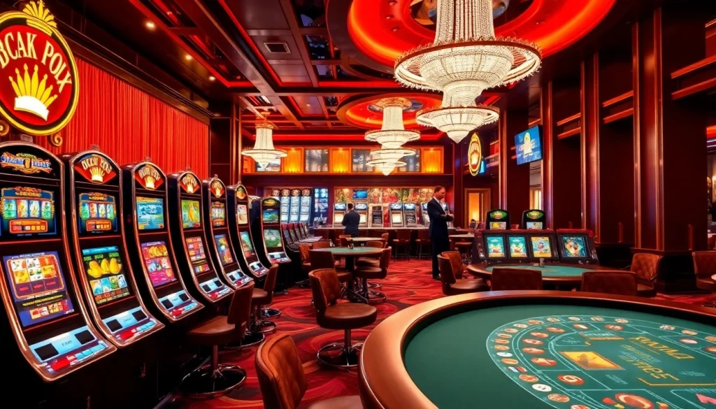 คาสิโนที่มีประสบการณ์การเล่นที่หรูหราและตื่นเต้นพร้อมการตกแต่งที่สวยงาม
