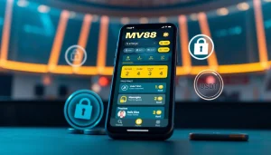 MV88 app interface on smartphone, showcasing secure transactions with USDT currency.