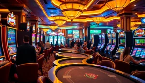 คาสิโนและบรรยากาศที่เต็มไปด้วยชีวิตชีวาในเกมพนันต่างๆ