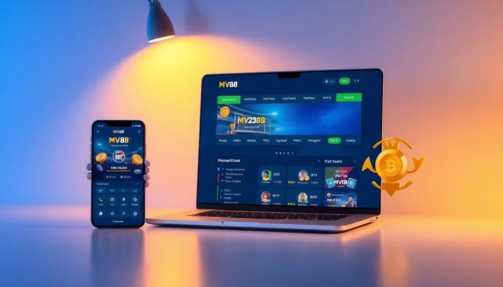 MV88 online betting platform interface showcasing user-friendly navigation and secure USDT transactions.