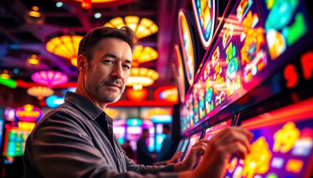 Masuk ke sayapbola login slot dengan pemain bersemangat di kasino yang penuh warna.