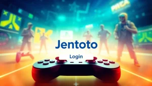Masuk ke platform jentoto login yang menampilkan antarmuka pengguna modern dan menarik.