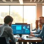 IT Support Tampa professionals collaborating in a modern office environment.