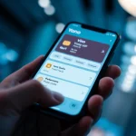 Discover Yono VIP’s user-friendly banking features on a smartphone screen with vibrant colors.