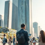 Depicting a futuristic cityscape with advanced technology, emphasizing community dynamics from https://mohamedmmblog.tech.