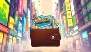 카드깡에 대한 설명과 함께 돈과 신용카드를 강조한 이미지입니다.