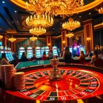 Permainan menarik di luxury333 dengan meja roulette yang mewah dan atmosfer gemerlap.