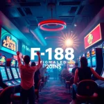 Experience the thrilling atmosphere of F168 online gambling platform with vibrant games and excited players.