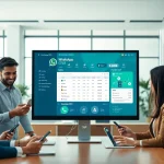 Engaging scene illustrating What is a CRM for WhatsApp in a modern office with team collaboration.