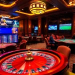 Experience Superbet's thrilling online gambling with a vibrant casino scene featuring roulette and live betting.