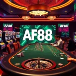 Experience the thrill of AF88 LINK with lively casino games and electrifying decor.