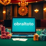 Engage with obraltoto through a vibrant casino setup featuring exciting slots and poker elements.