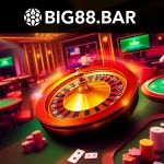 Experience the thrill of gambling at BIG88.BAR with vibrant casino visuals and lively players.