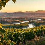 Explore Clarksburg, CA views featuring scenic vineyards and the Sacramento River.