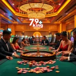 Players enjoying a thrilling game experience at 79king casino with vibrant tables and elegant decor.