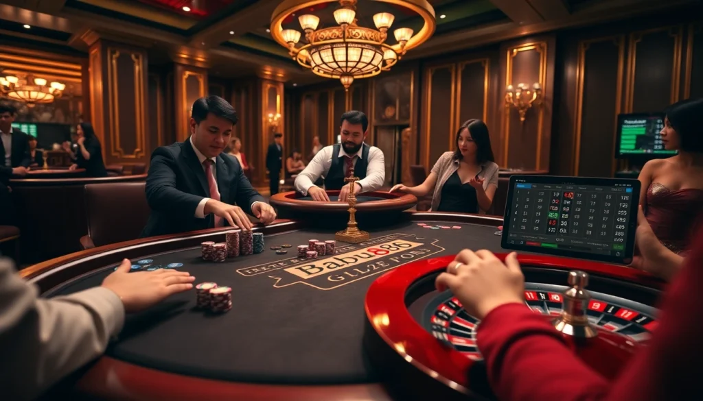 Experience thrilling gameplay at Babu88 with exciting poker games and luxurious casino ambiance.
