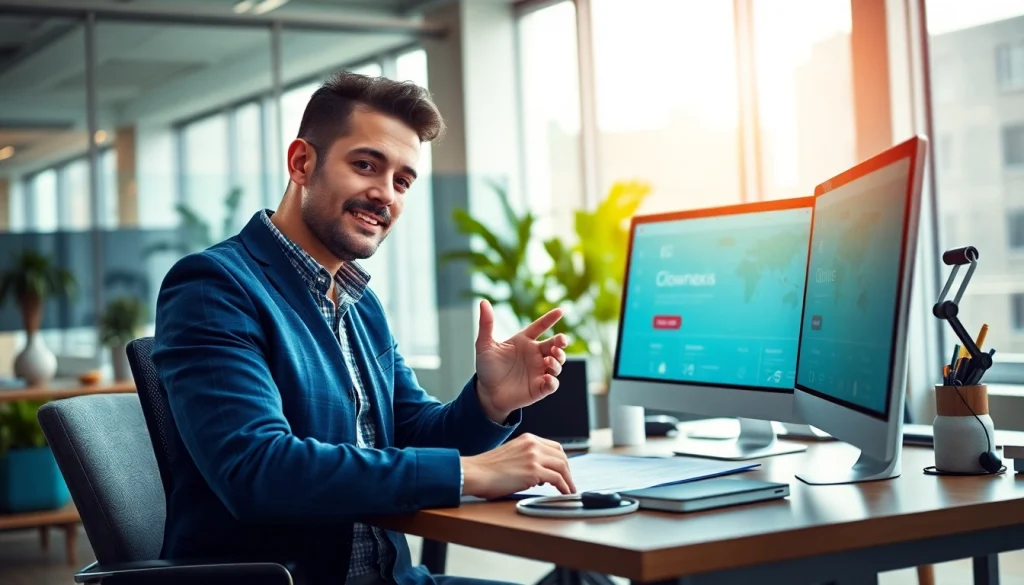 glownexis.com에 대한 비즈니스 경험을 시각화하는 전문적인 환경