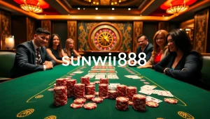 Experience the thrill of play at sunwin88.art with vibrant poker tables and exciting gaming action.