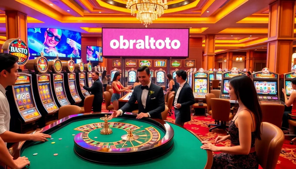 Rasakan sensasi obraltoto di kasino mewah dengan permainan yang berwarna-warni dan para pemain.