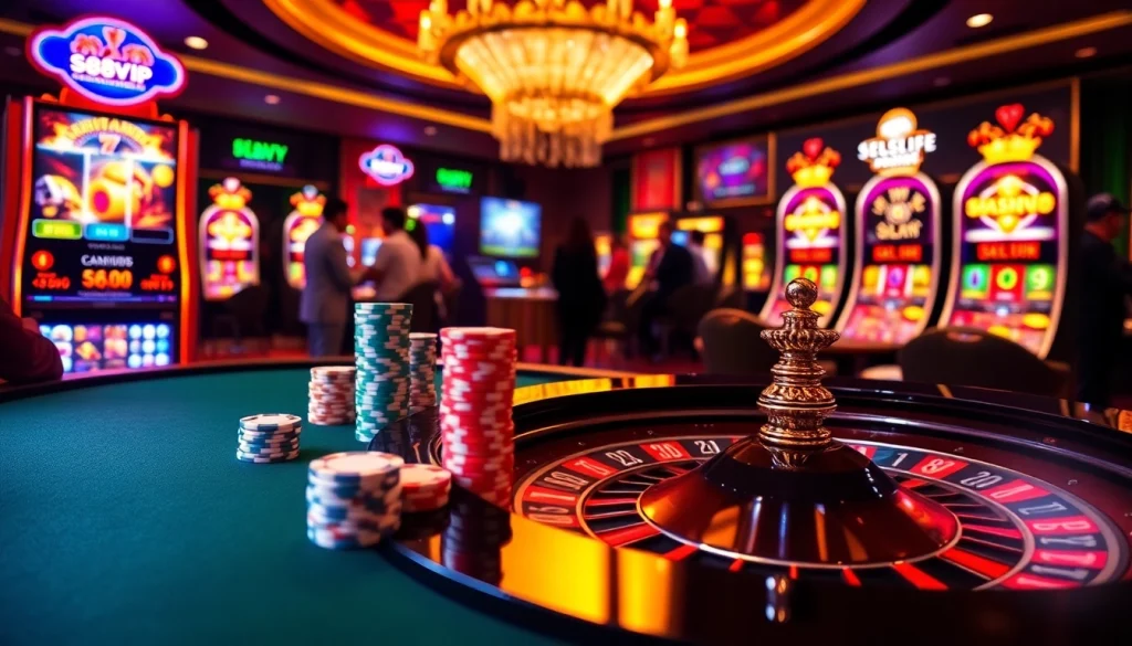 S88VIP exhilarating online gambling experience with vibrant games and immersive casino ambiance.